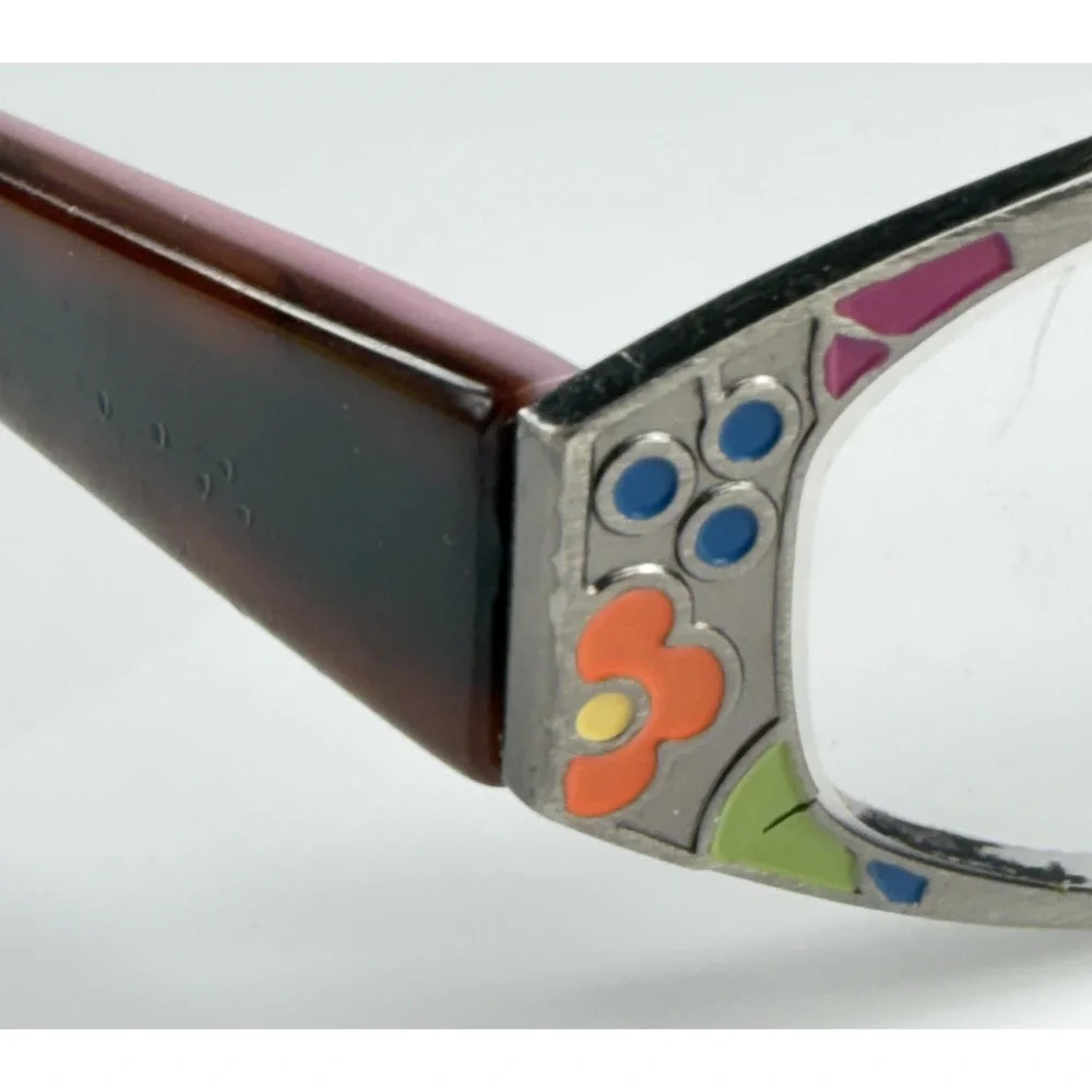 Brighton Angelou Multicolor Floral Oval 52-17mm Eyeglasses FRAMES ONLY (READ)